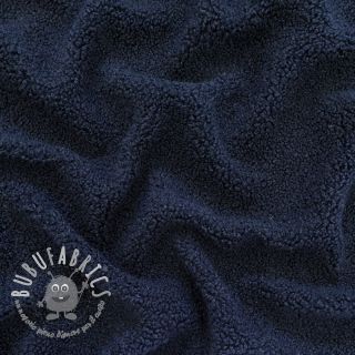 Tessuto per cappotti TEDDY navy