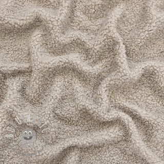 Tessuto per cappotti TEDDY beige