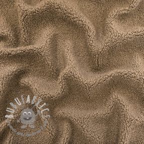 Tessuto per cappotti TEDDY soft taupe