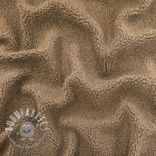 Tessuto per cappotti TEDDY soft taupe