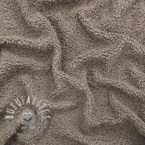 Tessuto per cappotti TEDDY taupe