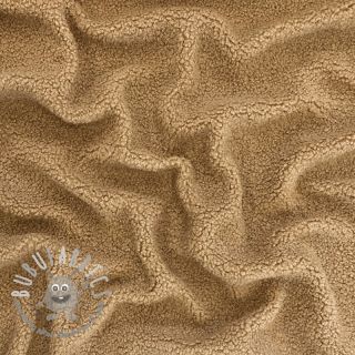 Tessuto per cappotti TEDDY camel