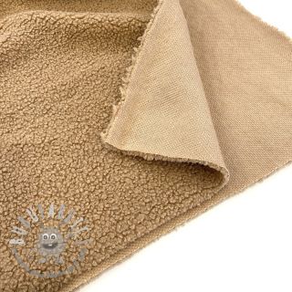 Tessuto per cappotti TEDDY camel