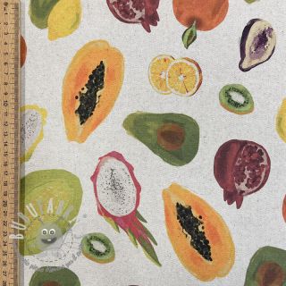 Tessuto decorativo Linenlook Fruit digital print