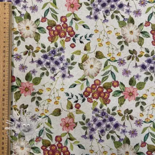 Tessuto decorativo Linenlook Flowers meadow digital print
