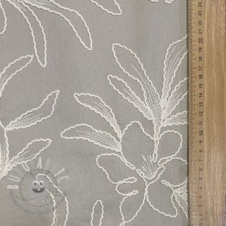 Tessuto di cotone EMBROIDERY GABARDINE Luana grey