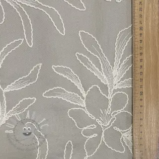 Tessuto di cotone EMBROIDERY GABARDINE Luana grey