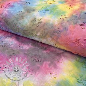 Tessuto di cotone EMBROIDERY Tie dye Della design A