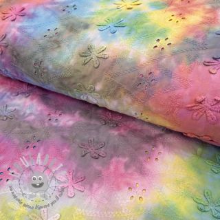 Tessuto di cotone EMBROIDERY Tie dye Della design A
