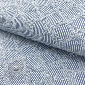 JEANS DENIM Ruffle stripes design A