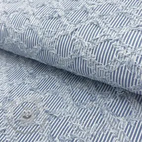 JEANS DENIM Ruffle stripes design A