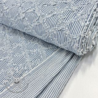 JEANS DENIM Ruffle stripes design A