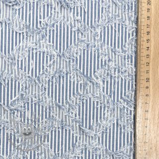 JEANS DENIM Ruffle stripes design A