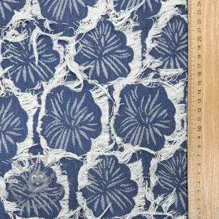 JEANS DENIM Ruffia Flowers design A