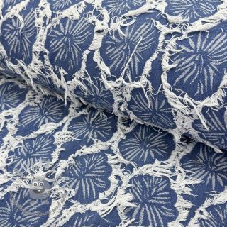 JEANS DENIM Ruffia Flowers design A