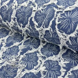 JEANS DENIM Ruffia Flowers design A
