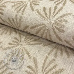 Viscosa con lino Desert flowers design A