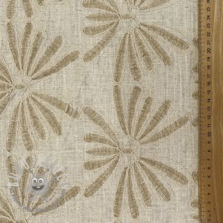 Viscosa con lino Desert flowers design A