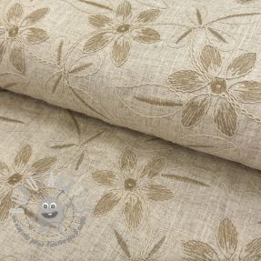 Viscosa con lino Desert flowers design B