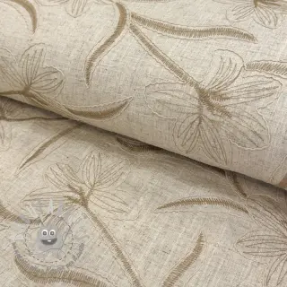 Viscosa con lino Desert flowers design C