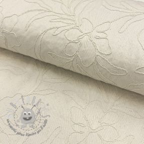 Tessuto di cotone EMBROIDERY GABARDINE Luana natural
