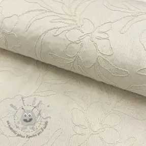 Tessuto di cotone EMBROIDERY GABARDINE Luana natural
