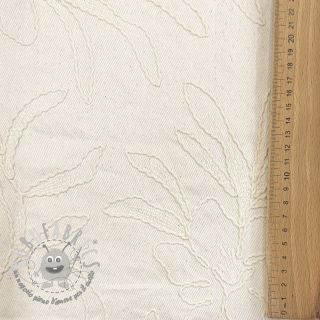 Tessuto di cotone EMBROIDERY GABARDINE Luana natural