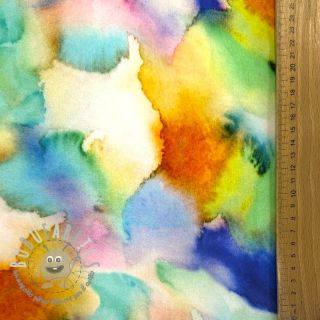 Viscosa SATIN Ambre blue digital print