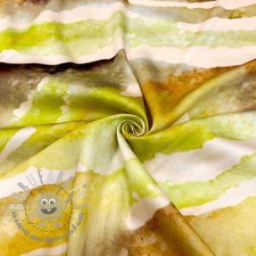 Viscosa SATIN Chloe green digital print