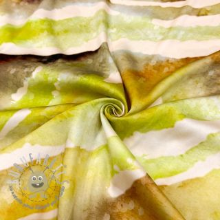 Viscosa SATIN Chloe green digital print