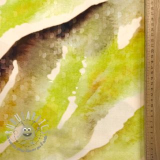 Viscosa SATIN Chloe green digital print