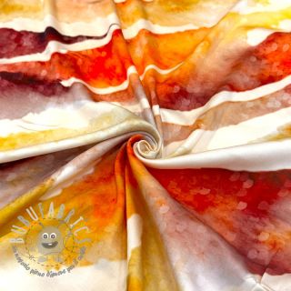 Viscosa SATIN Chloe red digital print