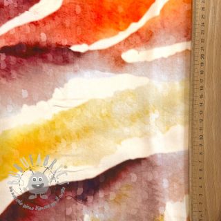 Viscosa SATIN Chloe red digital print