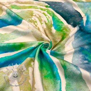 Viscosa SATIN Chloe blue digital print