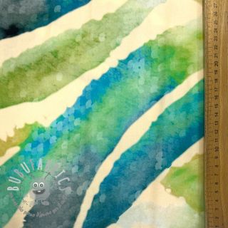 Viscosa SATIN Chloe blue digital print