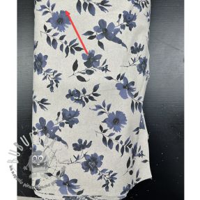 Tessuto decorativo Linenlook Night flowers digital print 2nd class