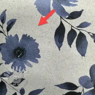 Tessuto decorativo Linenlook Night flowers digital print 2nd class