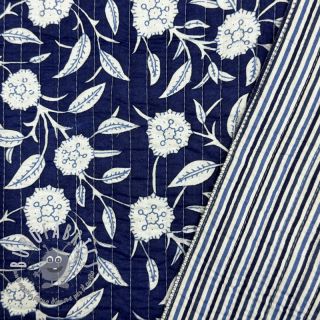Tessuto di cotone QUILT Gange indigo