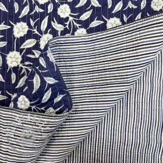 Tessuto di cotone QUILT Gange indigo