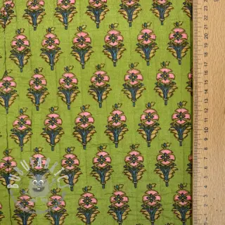 Tessuto di cotone QUILT Gange vert