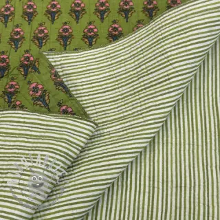 Tessuto di cotone QUILT Gange vert