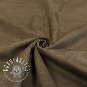 Tessuto scamosciato SUEDE LUX STRETCH dark brown