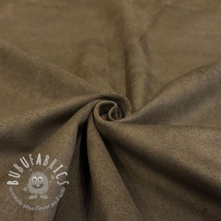 Tessuto scamosciato SUEDE LUX STRETCH dark brown