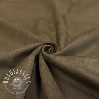 Tessuto scamosciato SUEDE LUX STRETCH dark brown