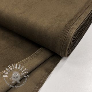 Tessuto scamosciato SUEDE LUX STRETCH dark brown