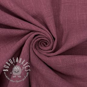 Tessuto di cotone SLUB WASHED mauve