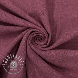 Tessuto di cotone SLUB WASHED mauve