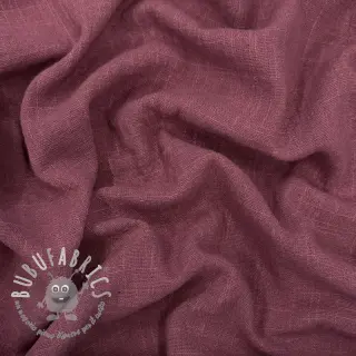 Tessuto di cotone SLUB WASHED mauve
