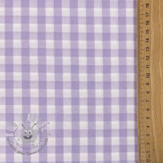 Tessuto di cotone Check lilac