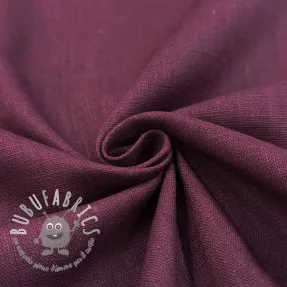 Lino prelavato wine red